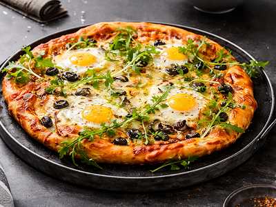 Boiled Egg Pizza
