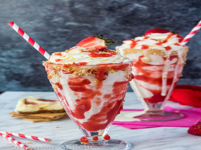 Strawberry Cheese Milkshake